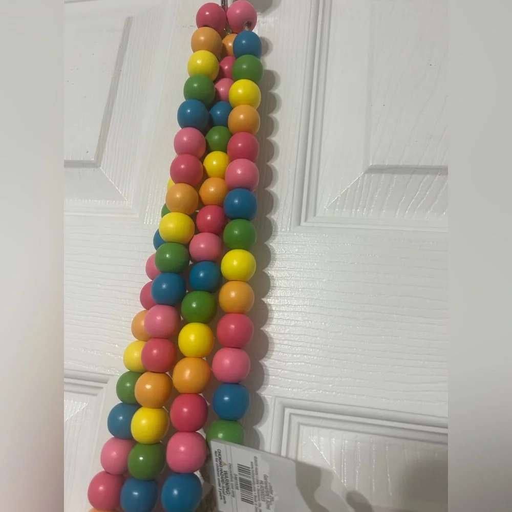 Hobby Lobby Pastel Wood Bead Garland Easter Spring Decor 6ft. NEW